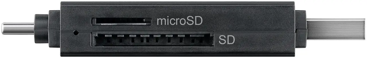 Cititor card reader USB 3.0 si USB TYPE C pentru SDXC SDHC MicroSD si SD Goobay 58261